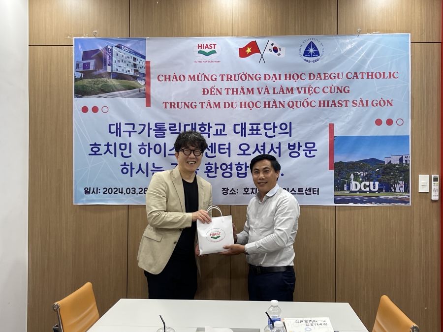Gặp gỡ trường ĐH Daegu Catholic Hàn Quốc 28.3.2024