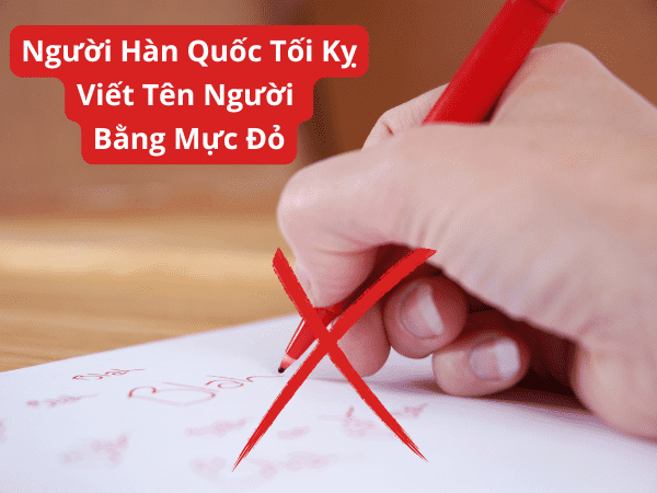 điều cấm kỵ tại Hàn Quốc