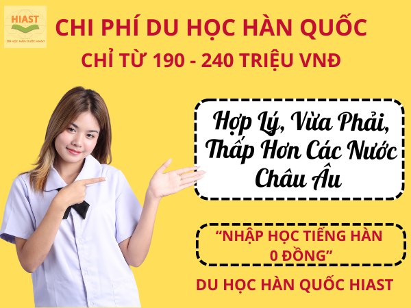 Du học Hàn Quốc cần bao nhiêu tiền