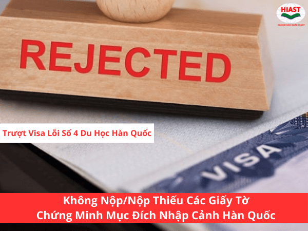 Lỗi số 4 Du học Hàn Quốc