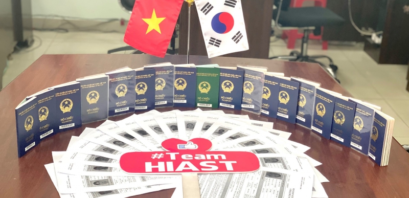 Visa bay ngày 15.05.2023 của Du học Hàn Quốc Hiast 