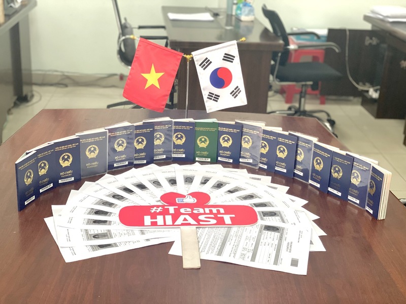 Visa bay ngày 15.05.2023 của Du học Hàn Quốc Hiast 