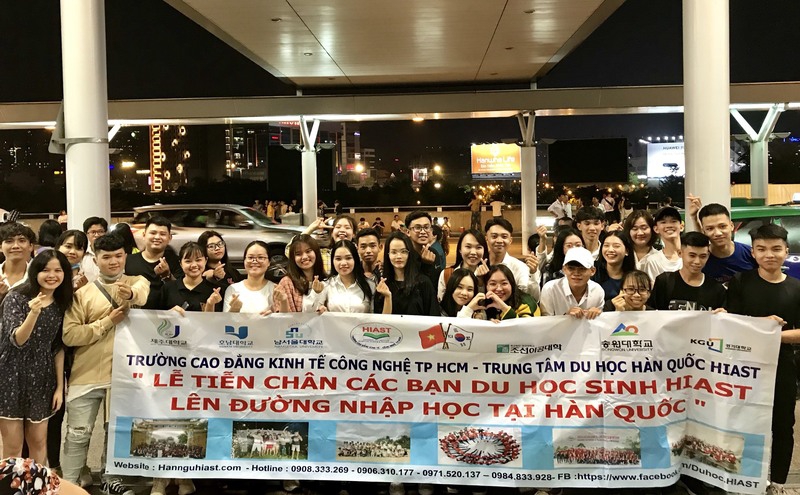 Học viên Du học Hiast bay sang Hàn Quốc học tập ngày 12/11/2019